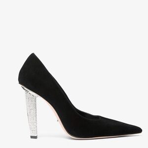 Michael Kors Halle Suede Pump Size 7 Elegant Black New NWT